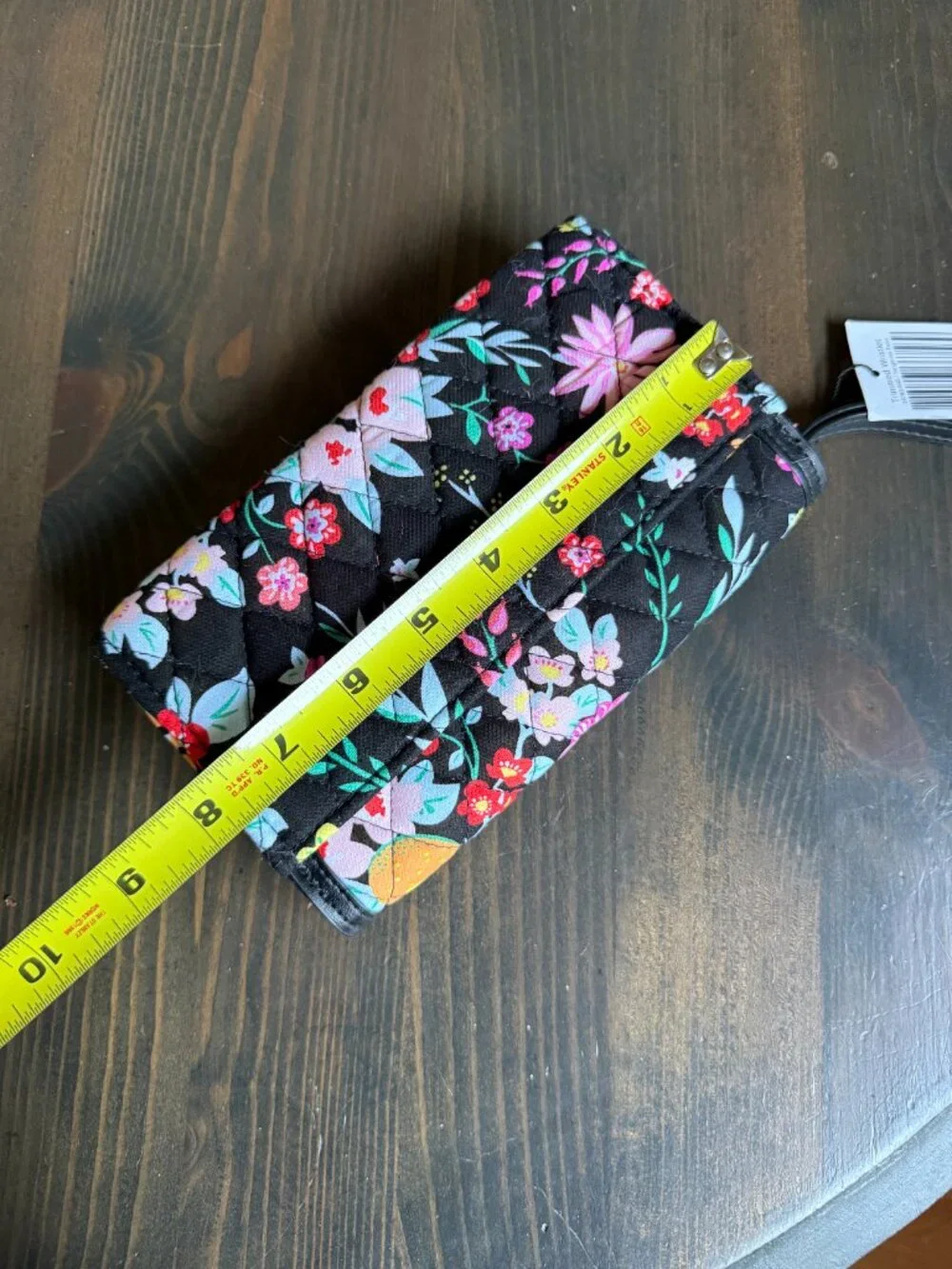 New Vera Bradley TANGERINE TWIST Trimmed Wristlet Wallet NWT - Picture 6 of 8